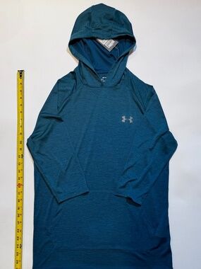 New Under Armour Men's 3/4-Sleeve Hoodie Teal Size Small